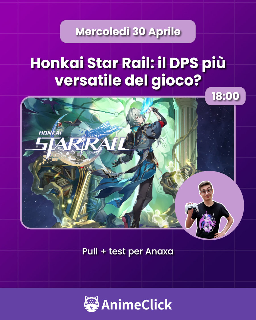 AnimeClick su Twitch: programma dal 28 al 30 aprile AnimeClick su Twitch: programma dal 28 al 30 aprile